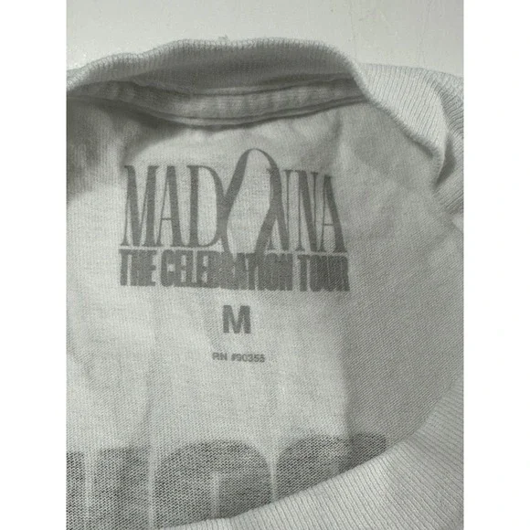 Madonna The Celebration Tour 2023/2024 Official Concert White Tshirt Size Medium - Picture 5 of 6